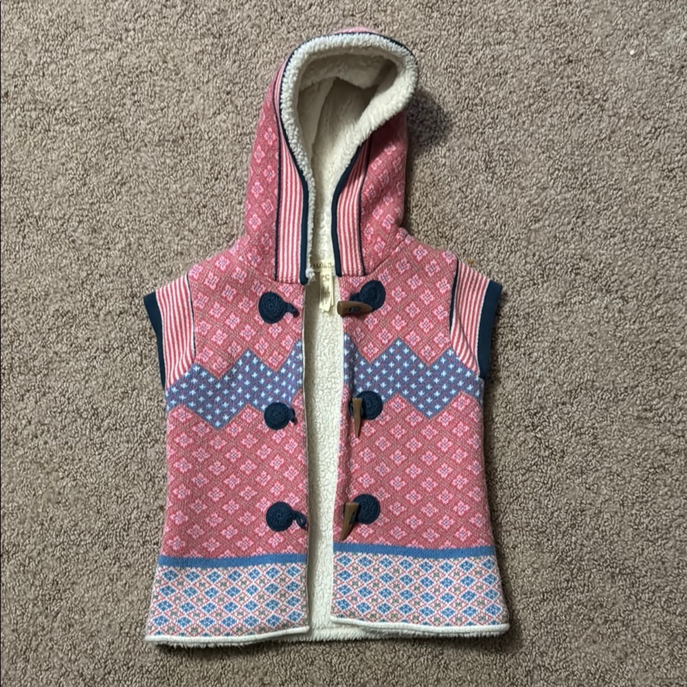 Matilda Jane Hooded Fleece Lined Vest ~ Girls 6